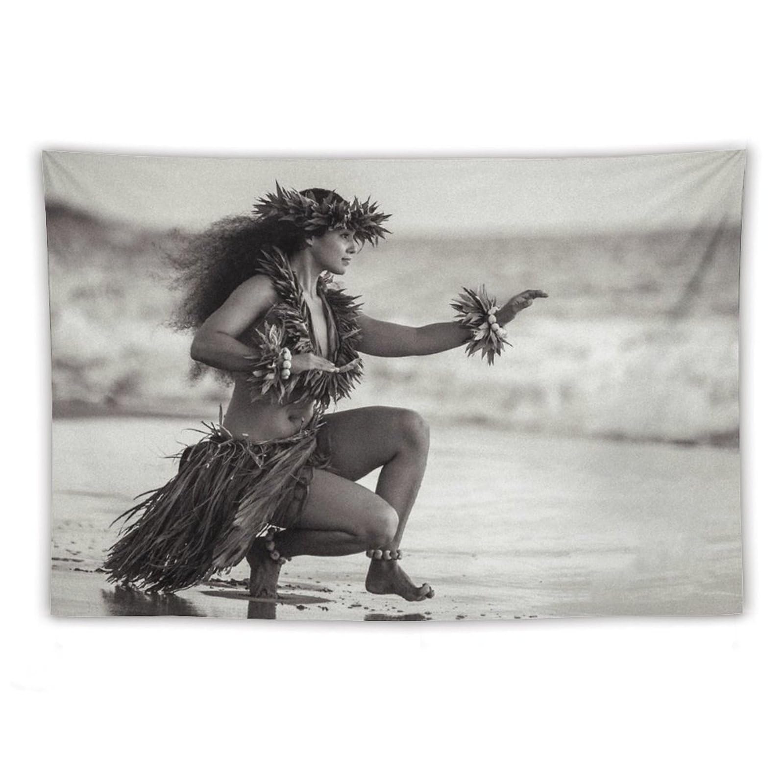 Amazon.co.jp: ハワイアンウーマンフラダンスシュルレアリスムポスター