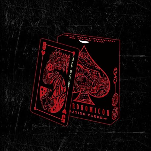 Miniatura 2 de Cthulhu Mythology The Great Book of The Necronomicon Juego de cartas de póquer