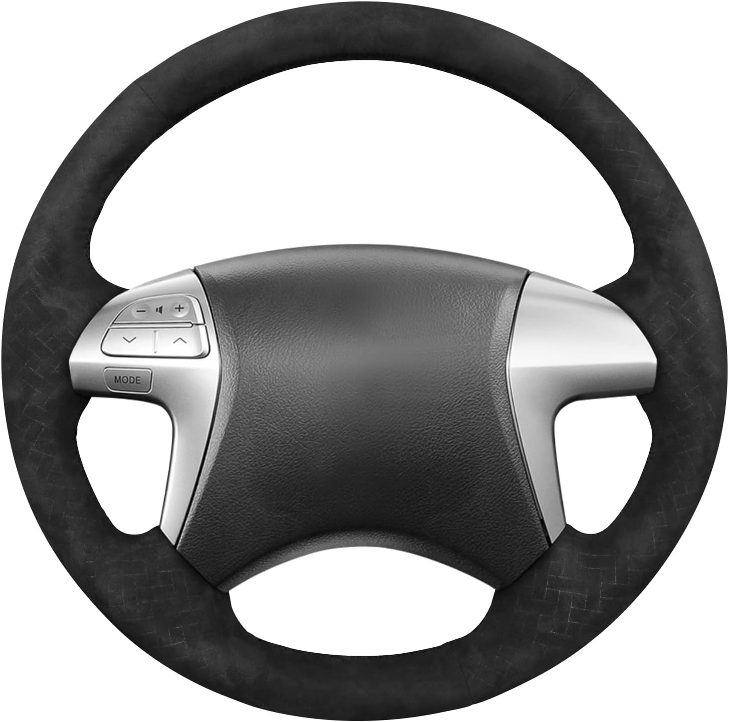 MEWANT PU Leather Hand Stitched Car Steering Wheel Cover for Toyota Highlander 2007-2014 / Camry 2006-2011 / Isis 2007-2011 / Mark X Zio/Premio/Noah (Voxy) / Previa(Not Fit for Mahogany)