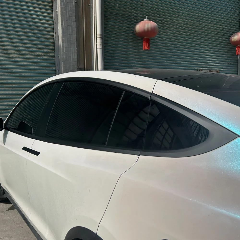 Uszczelka drzwi samochodowych Pasuje do modelu X 2016-2020 SUV tapicerka okienna matowa czarna naklejka chrom usuń nakładkę zaciemniającą