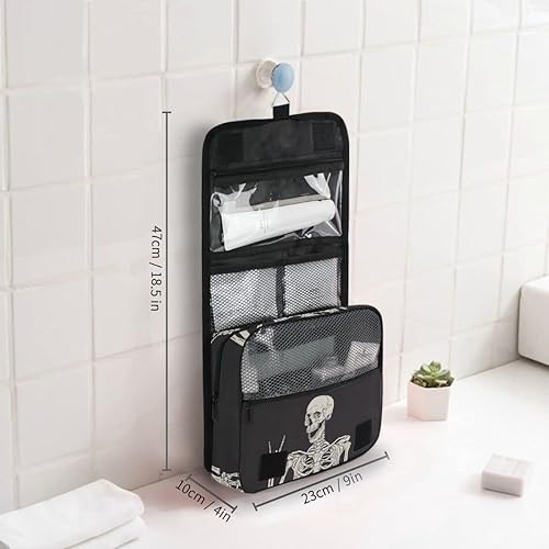 Miniatura 6 de Neceser colgante de viaje bolsa de maquillaje de gran capacidad estuche organizador de almacenamiento de cosméticos impermeable para kit de