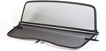 Wind Deflector for Volkswagen New Beetle 1Y7 2003-2010 - Foldable - with Quick Release Fastener - Black | Windstop | Wind Blocker
