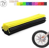 Vista 2 de Worldmotop - Juego de 72 fundas mixtas de radios de motocross, fundas de radios de repuesto universal para Yamaha, Honda, BMW, Suzuki Kawasaki