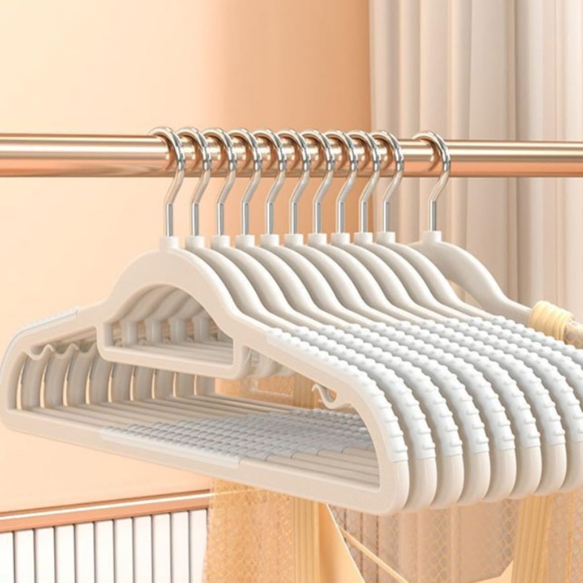 配送 個数変更可 60個 MAWAハンガー(マワハンガー) 40cm シルバー 楽天