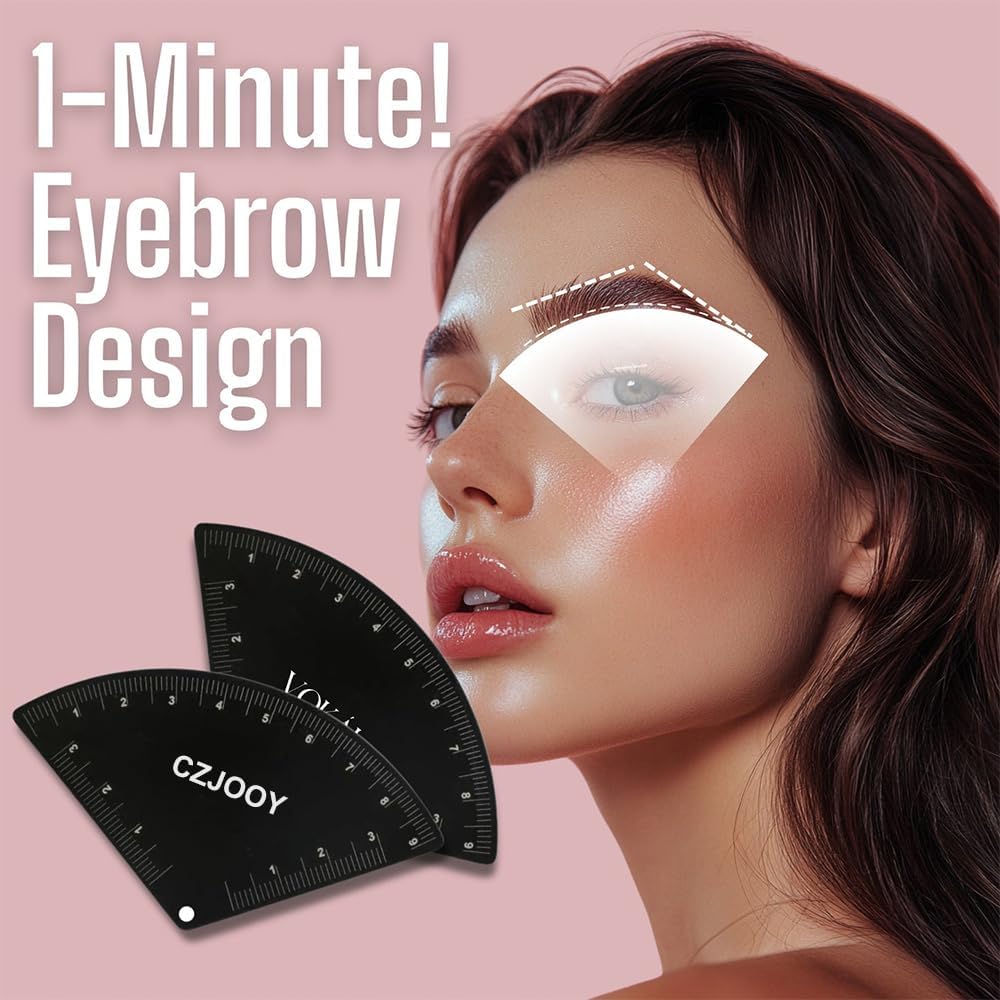 Easy Eyebrow Mapping Ruler PMU Microblading Brow Fast Drawing Stencil Tool image 2
