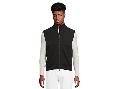 Armani Exchange Stretch Cotton Full Zip Vest Men
