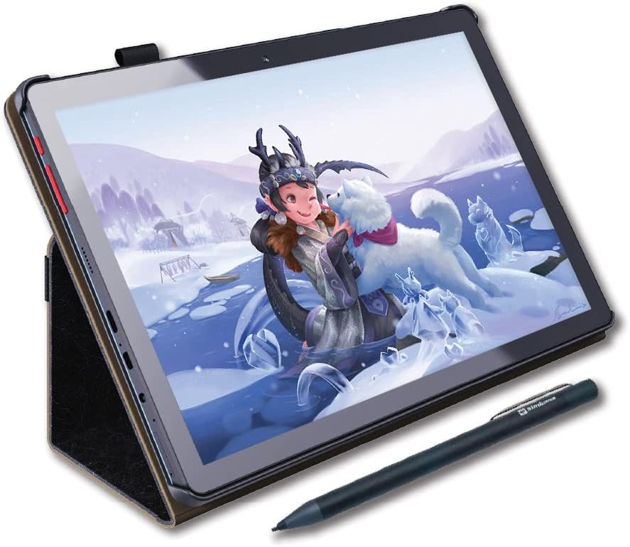 Simbans PicassoTab X Drawing Tablet No Computer Needed [4 Bonus Items] Drawing Apps, Stylus Pen, Portable, Standalone, 10 Inch Screen, Best Gift for Beginner Digital Graphic Artist -PCX