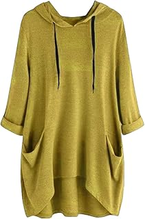 Sudadera ligera con capucha para mujer, de manga larga, casual, de gran tamaño, holgada, con bolsillos, vestidos de verano