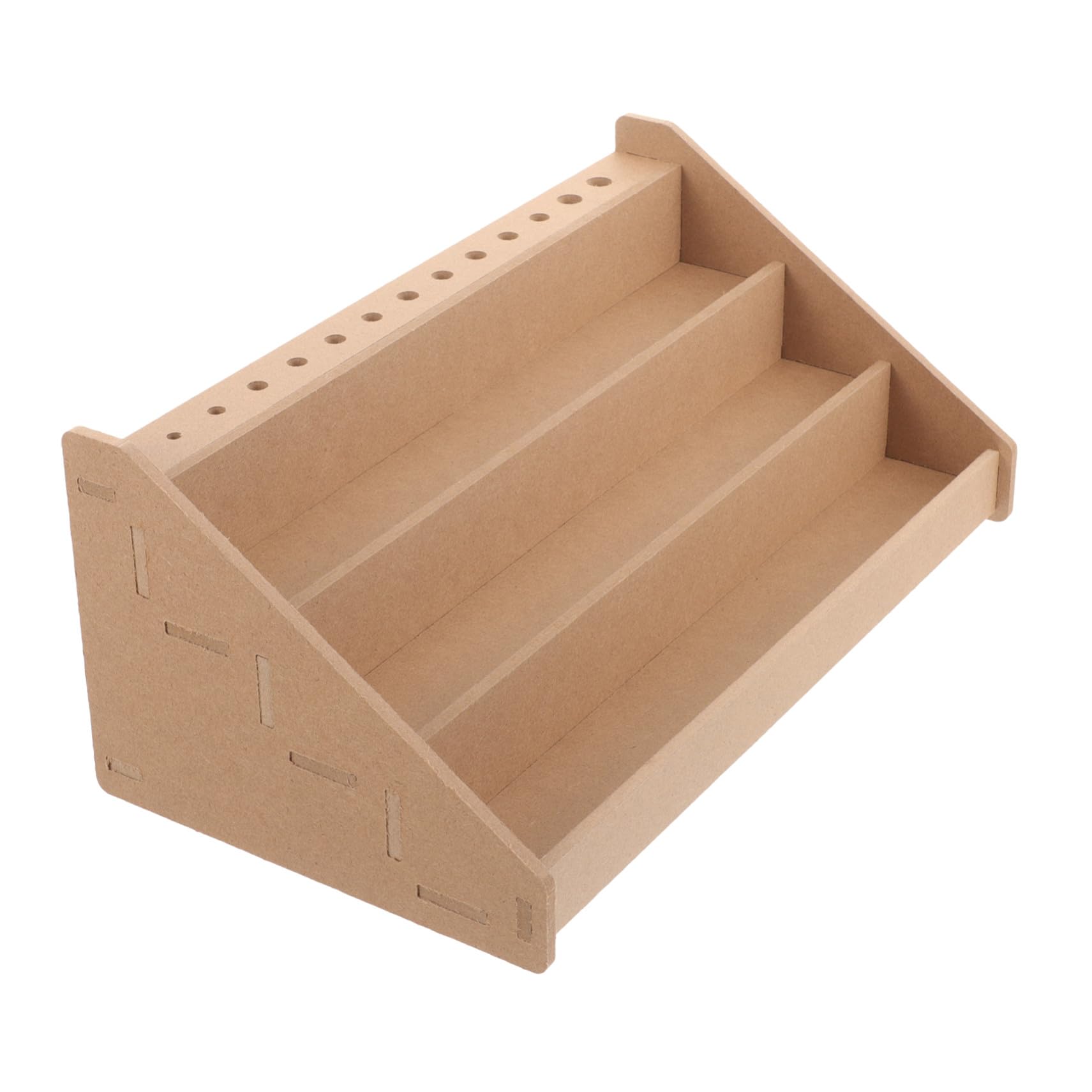 Support de peinture acrylique en bois et étagère de rangement pour flacons d'aquarelle