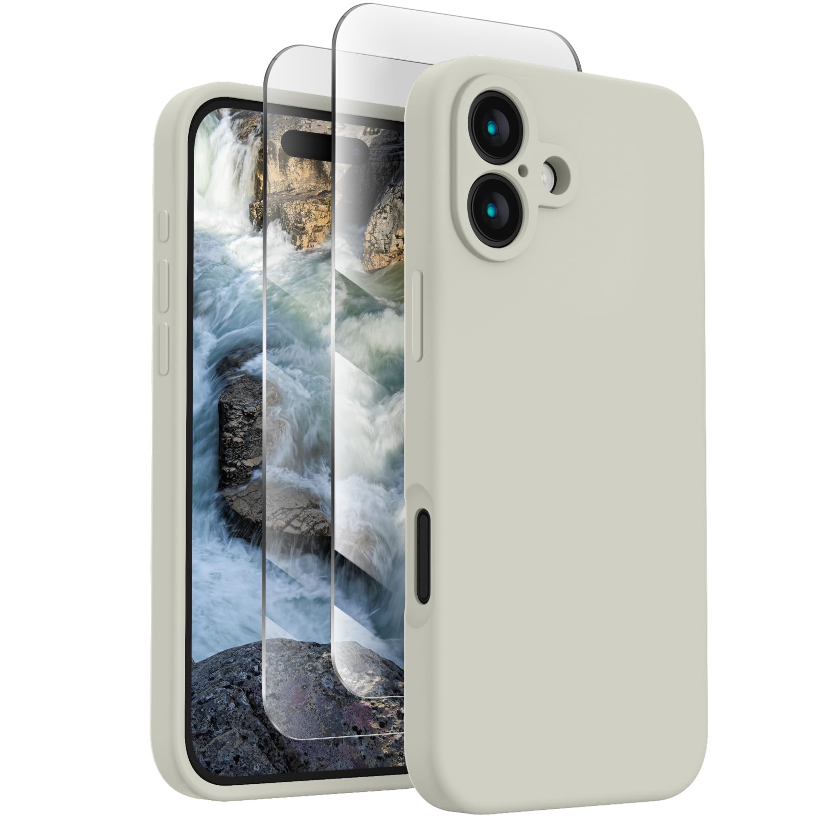 FireNova Designed for iPhone 16 Case, 6.1", Stone