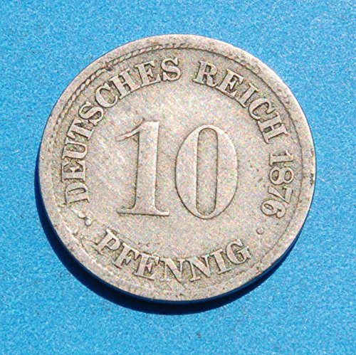 Germany 1876-D 10 Pfennig German Coin #2