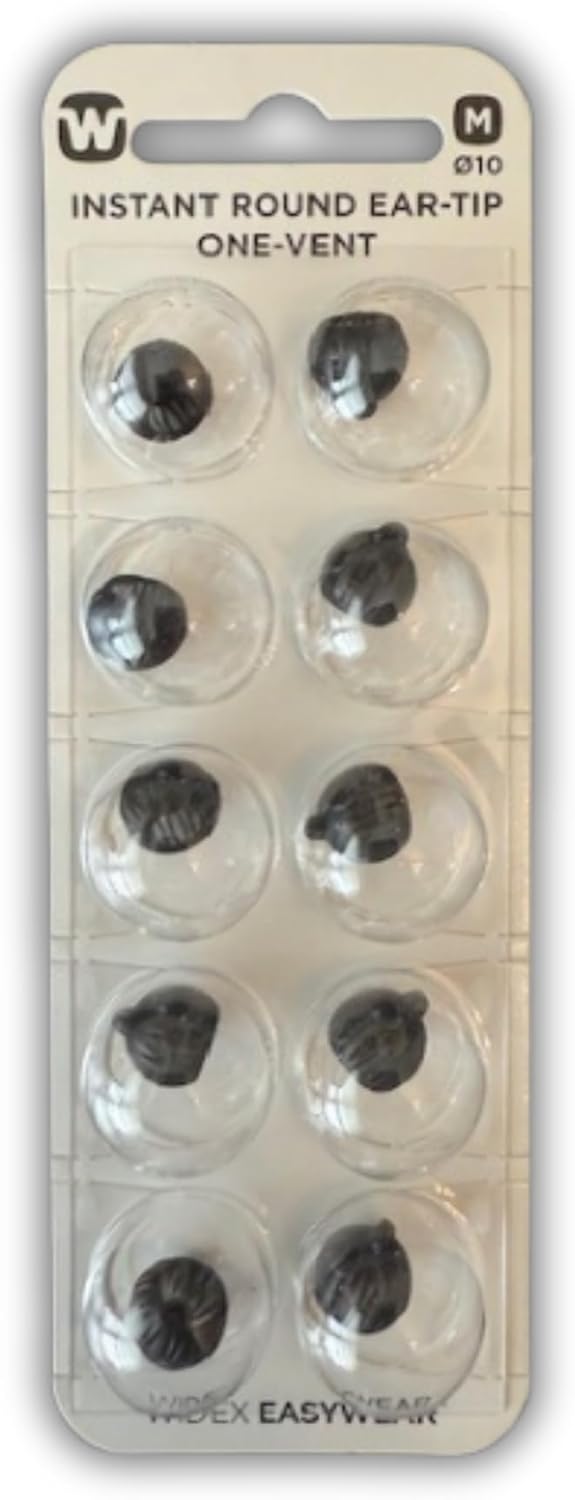 Instant Round Ear-Tip One Vent – Soft & Comfortable Hearing Aid Tips for Enhanced Sound (Small)