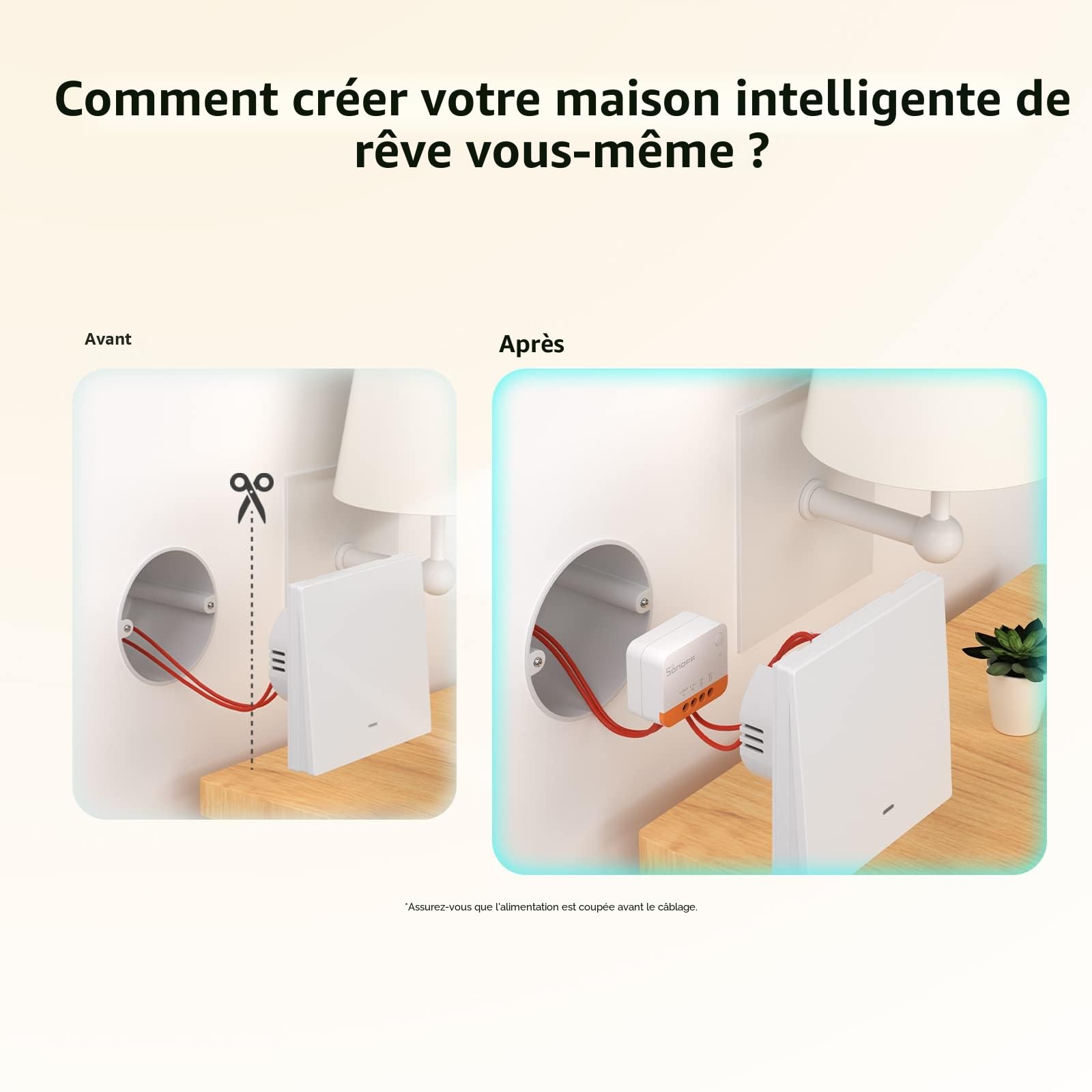 SONOFF ZBMINIL2 ZigBee Interrupteur Sans Fil 6A/1440W 2-Way Smart Switch Compatible Alexa Google Home ZigBee 3.0 (2 Pack)