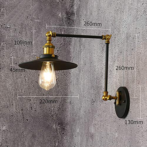 Lámpara E27 de brazo largo para iluminar rincones oscuros y optimizar espacio en el dormitorio 6