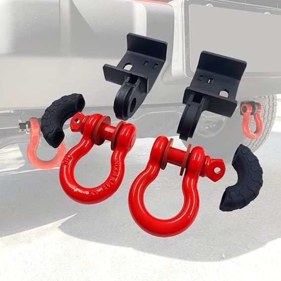 ENIXWILL Front Demon Tow Hook Bracket with 3/4in Shackle