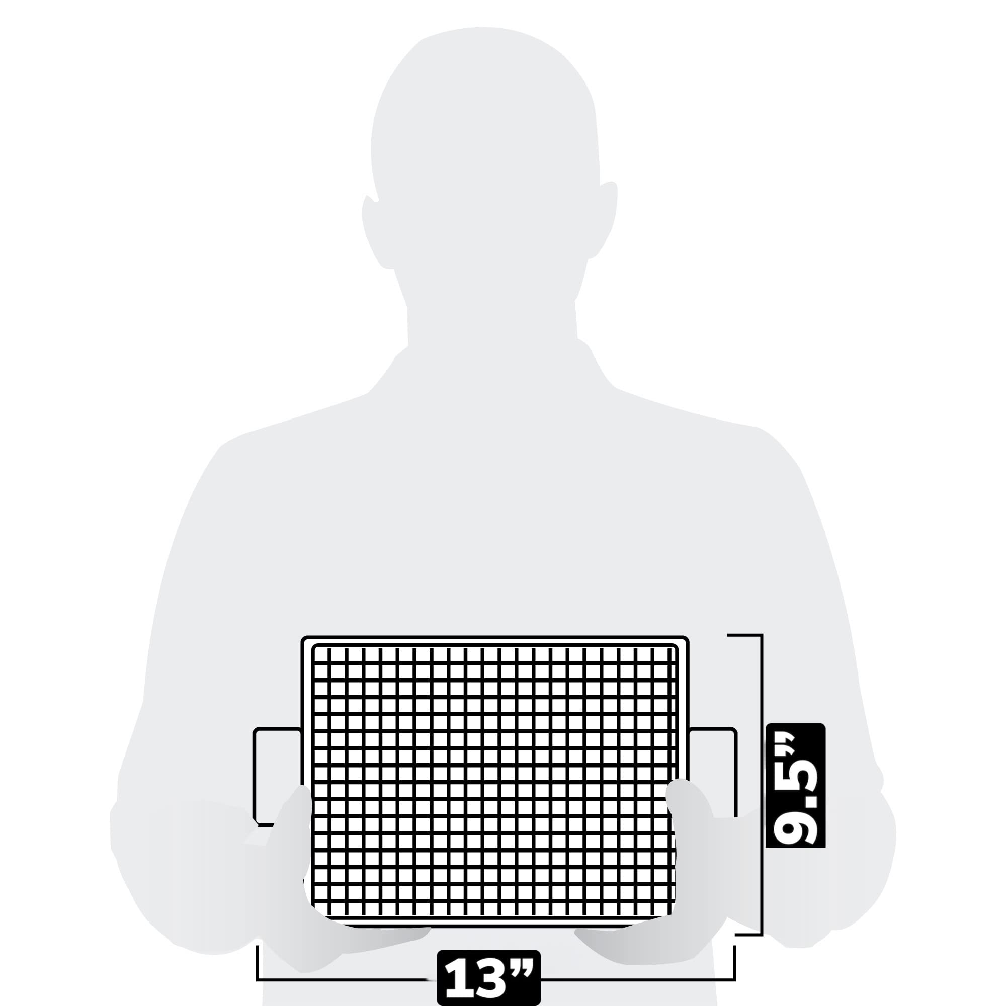 EaZy MealZ Crisping Basket & Tray Set | Air Fry Crisper Basket | Tray & Grease Catcher | Even Cooking | Non-Stick | Healthy Cooking (9.5" x 13", Copper)