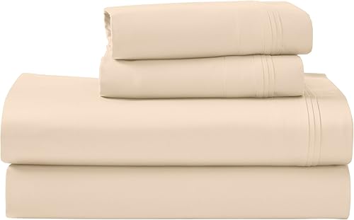 Miniatura 2 de Superior Juego de sábanas de algodón egipcio de 1000 hilos con bolsillo extra profundo, incluye 1 sábana bajera totalmente elástica, 1 sábana