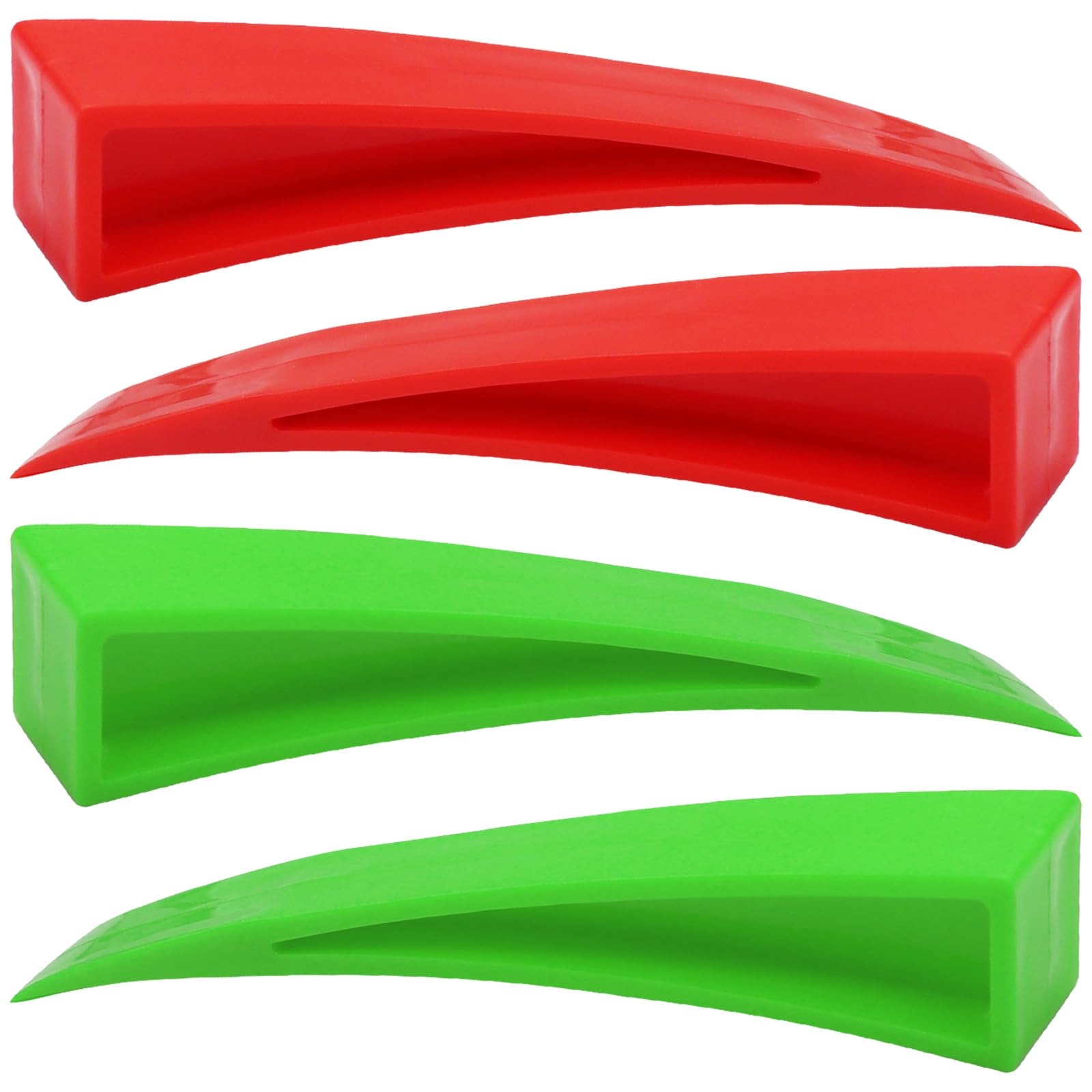 4PCS (Red & Green) Window Curved Dent Repair Tools Plastic Paintless Dent Removal Tool for Car Body Repair and Hand Repair Home Use Set Q-052