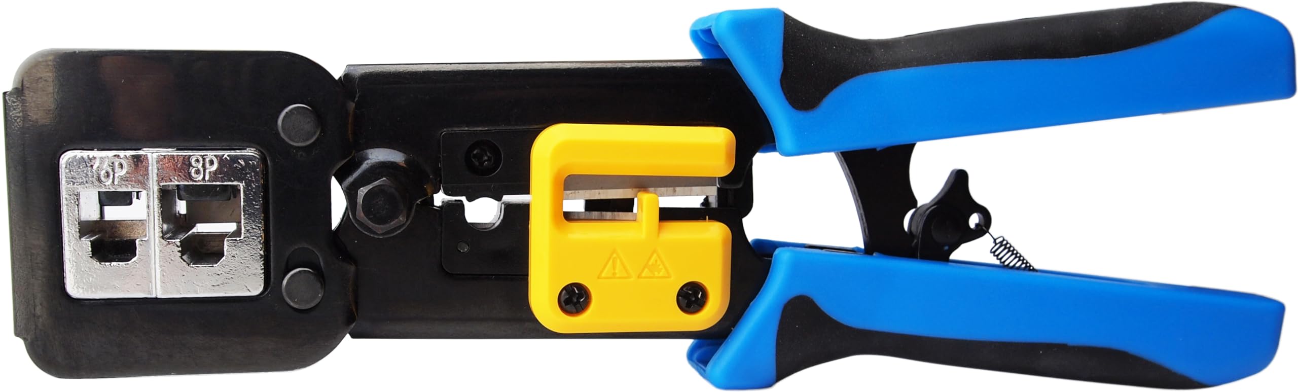 Crimpadora Para Cable De Red – Compatible Con RJ45, RJ11, RJ12, Herramienta De Engarce Con Trinquete