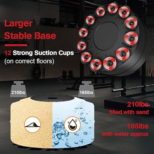 Miniatura 6 de Punching Bag with Stand 70"-203lbs, Freestanding Heavy Boxing Bag for Adult Youth Gift Selection Upgraded