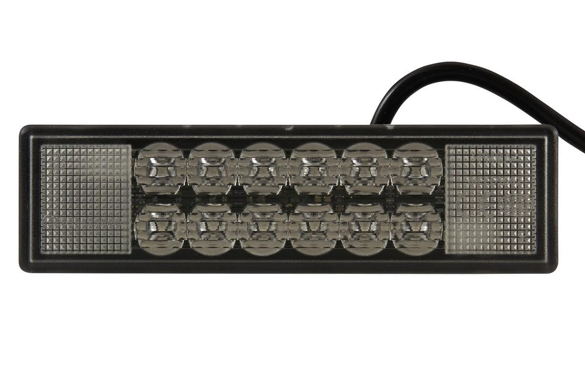 HELLA 2XD 009 048-101 LED-Blitz-Kennleuchte - C-LED - 24V - blau - Einbau/Schraubanschluss - Kabel: 800mm - Stecker: offene Kabelenden