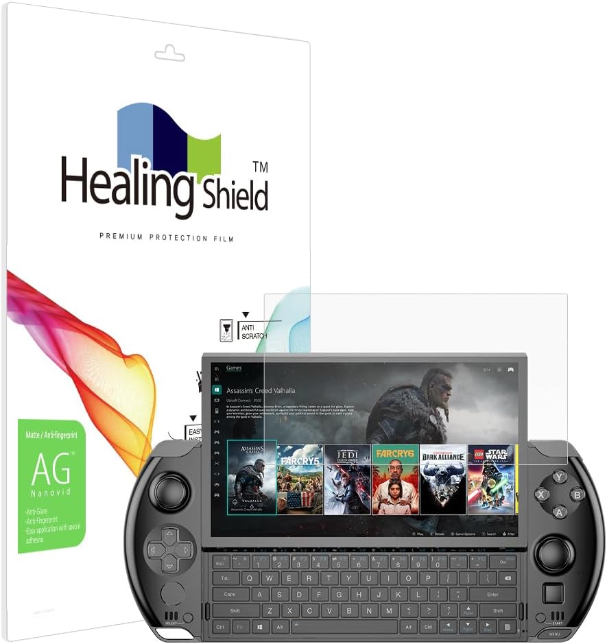 Healing shield Screen Protector for GPD WIN 4, Anti-Glare Matte Screen Protector Shield Guard Outdoor Film GPD-AG