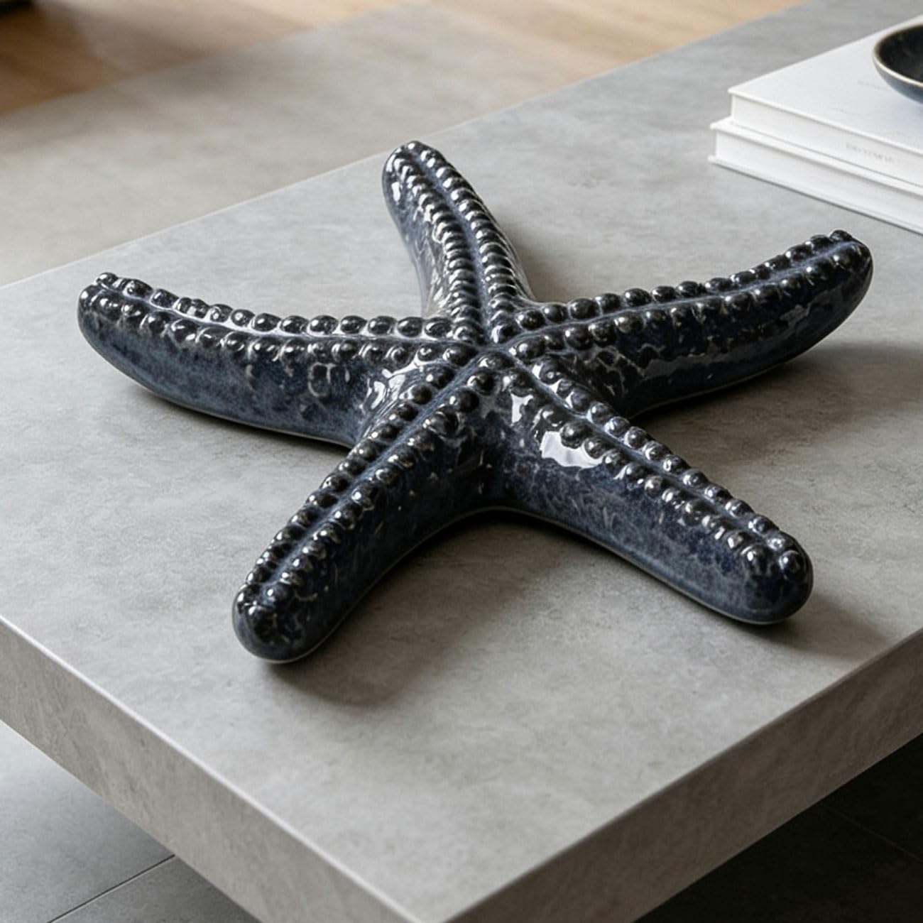 NENBOLEC Stella marina decorazione da parete arte scultura oceano nautico statua marina statuetta regalo per la casa per soggiorno, sala da pranzo ufficio 24 cm