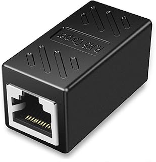 JeoPoom RJ45 Coupler Rj45 Ethernet Lan Cable Coupling Adapter, Network Cable Extender Lan Cable Extender for Cat5/Cat5e/Cat6/Cat6e Cable Extension