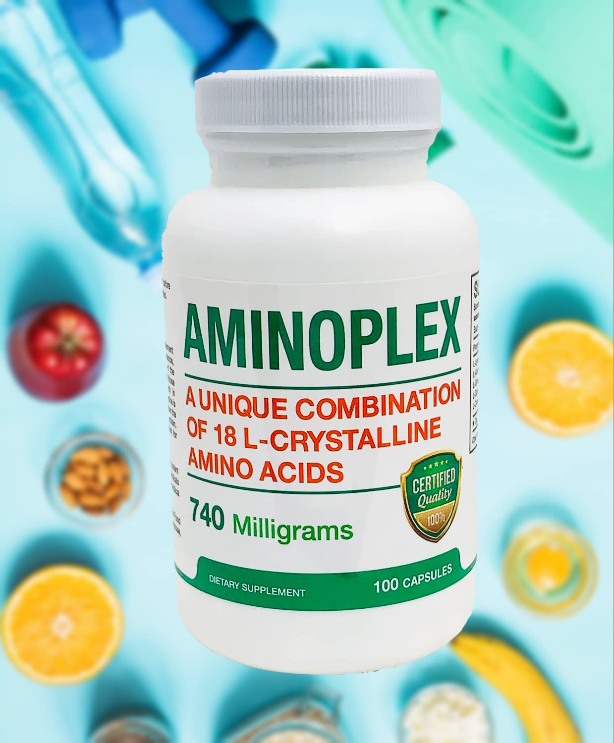 AMINOPLEX 740mg Maintain Optimal Health, Recovery of Deficiencies, Damages Caused Pathogen/Patient Underlying Medical Condition/Preventing The Absorption of Nut