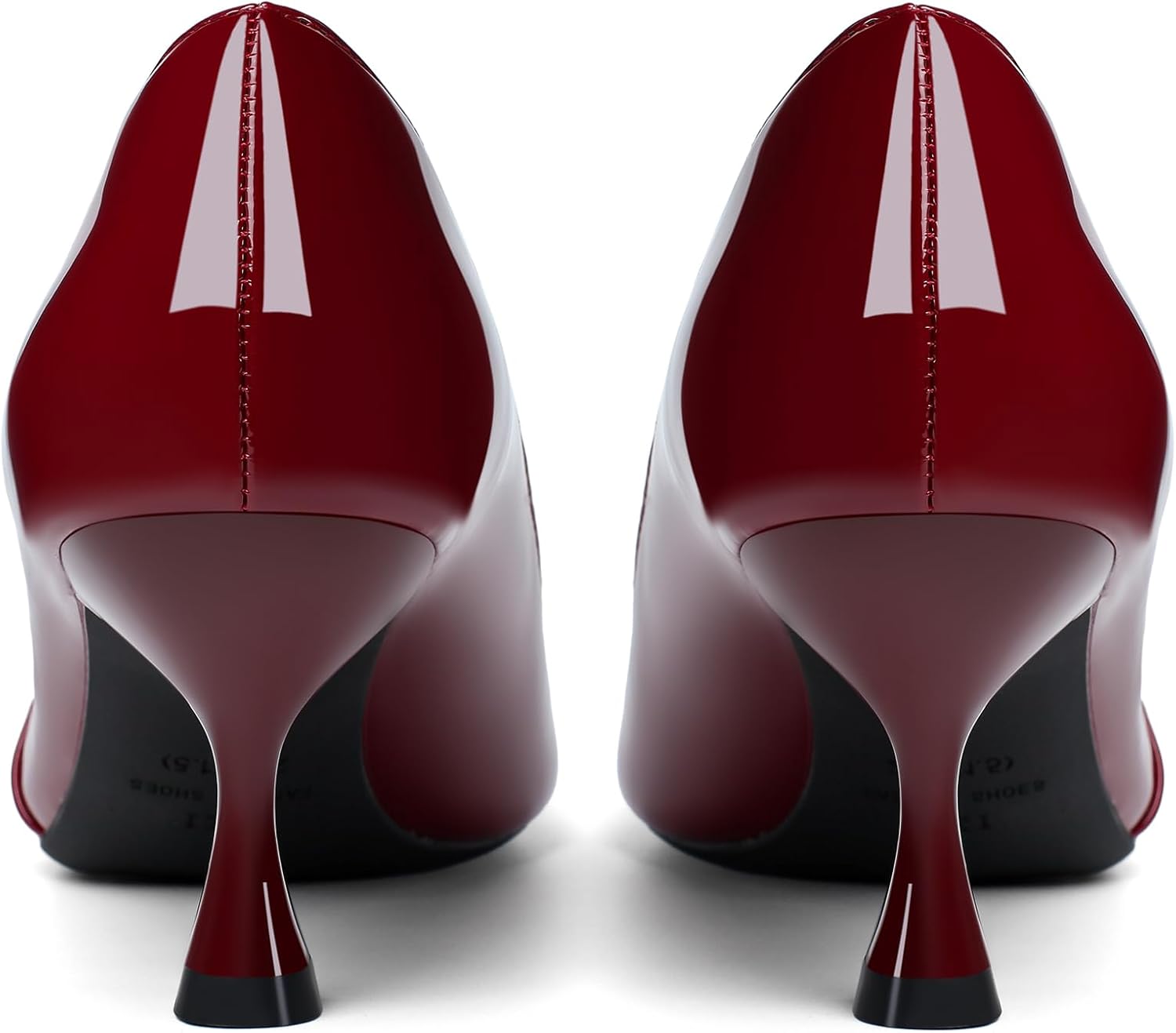 Women's Kitten Heels Leather Comfortable Closed Toe Pointed Toe Pumps Stiletto Heeled Dress Shoes for Women Classic Wedding Party Work Pump Shoes - Image 6