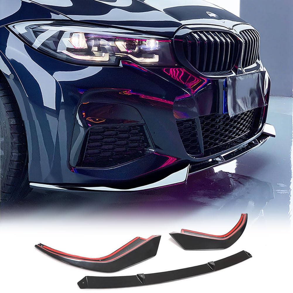 - MCARCAR KIT Front Lip Compatible with 2019-2022 BMW 3-Series G20 Sedan M340i 330i M-Sport Front Bumper Chin Spoiler Splitter Protector Factory Outlet 3pcs