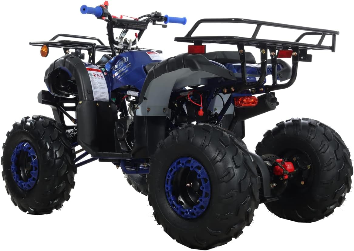 X-PRO 125cc ATV with Automatic Transmission w/Reverse, Big 19"/18" Tires! (Blue, Factory Package)