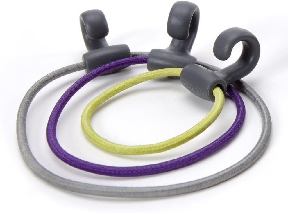 Quirky Bandits Rubber Bands with Hooks, 10 pcs