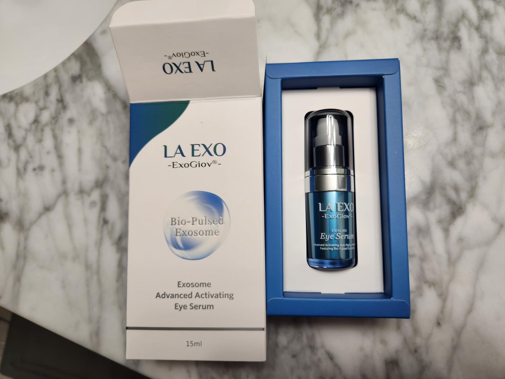 LA EXO Exosome Eye Serum – Advanced Anti-Aging Eye Treatment for Puffiness, Dark Circles & Fine Lines – Brightening, Smoothing & Hydrating Undereye Skin Care for a Youthful Look – 15ml