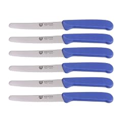 GR WE table knife 6 pieces set for cutting pack of 6 bread knives for breakfast with serrated