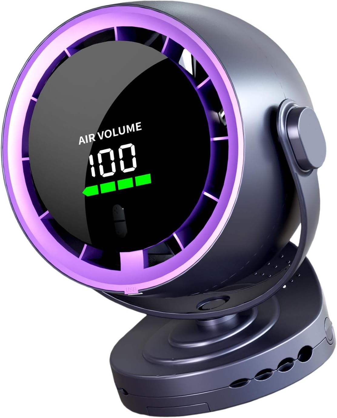 Practical Small Desktop Fan Clip On Fan Office Fan 100 Speed Setting Air Cooling Fan ABS Texture Suitable For Cooling USB Rechargeable Desk Fan