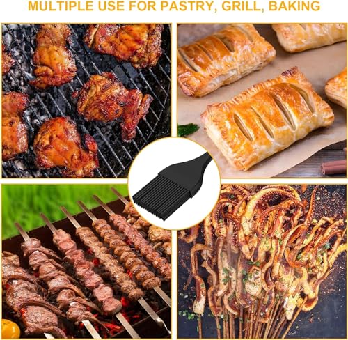 Image of Baskety Silicone Non-Stick Heat Resistant Spatula Multi Purpose Tools with Strong Steel Core and One-Pieces Design Perfect for BBQ Grill Baking Kitchen Cooking(Pack of 2)