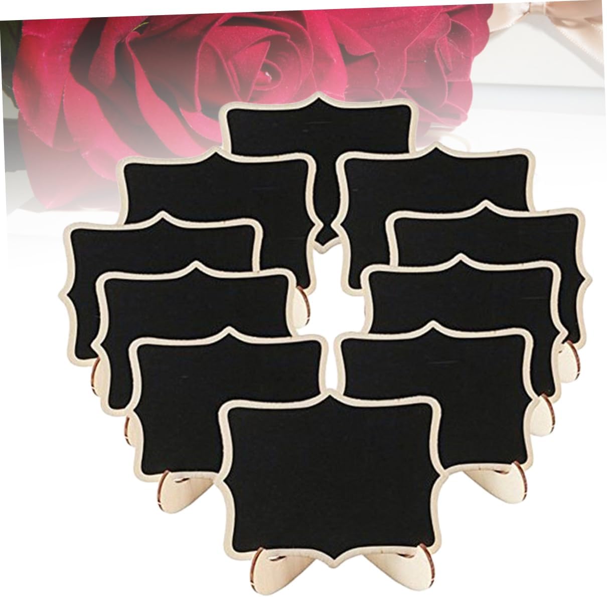 12pcs Mini Decorative Chalkboard Message Board with Stand for Weddings