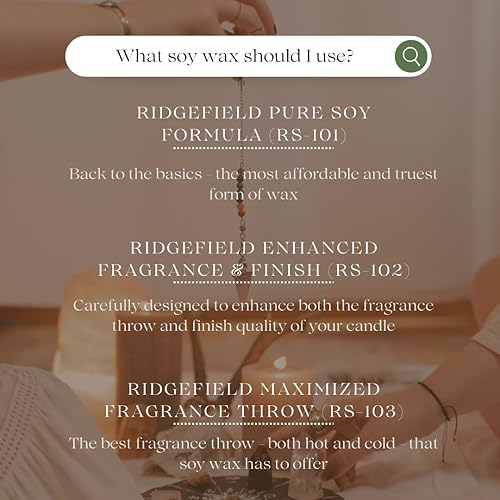 Miniatura 7 de Ridgefield Waxes RS-102 Cera de soja totalmente natural para hacer velas (2 libras)