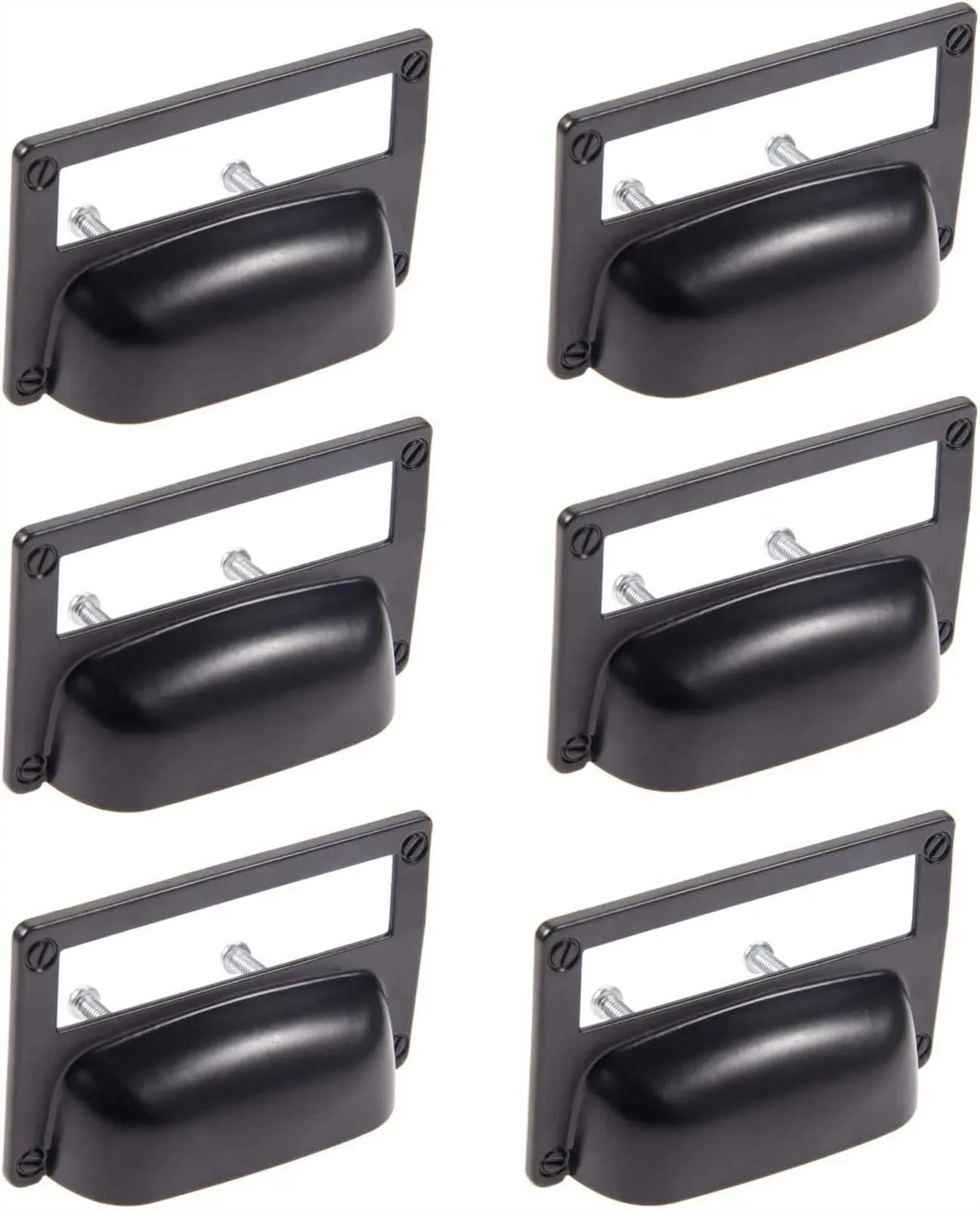 Boutons décoratifs pour armoires et poignées porte-étiquettes en métal robuste pour meuble de style