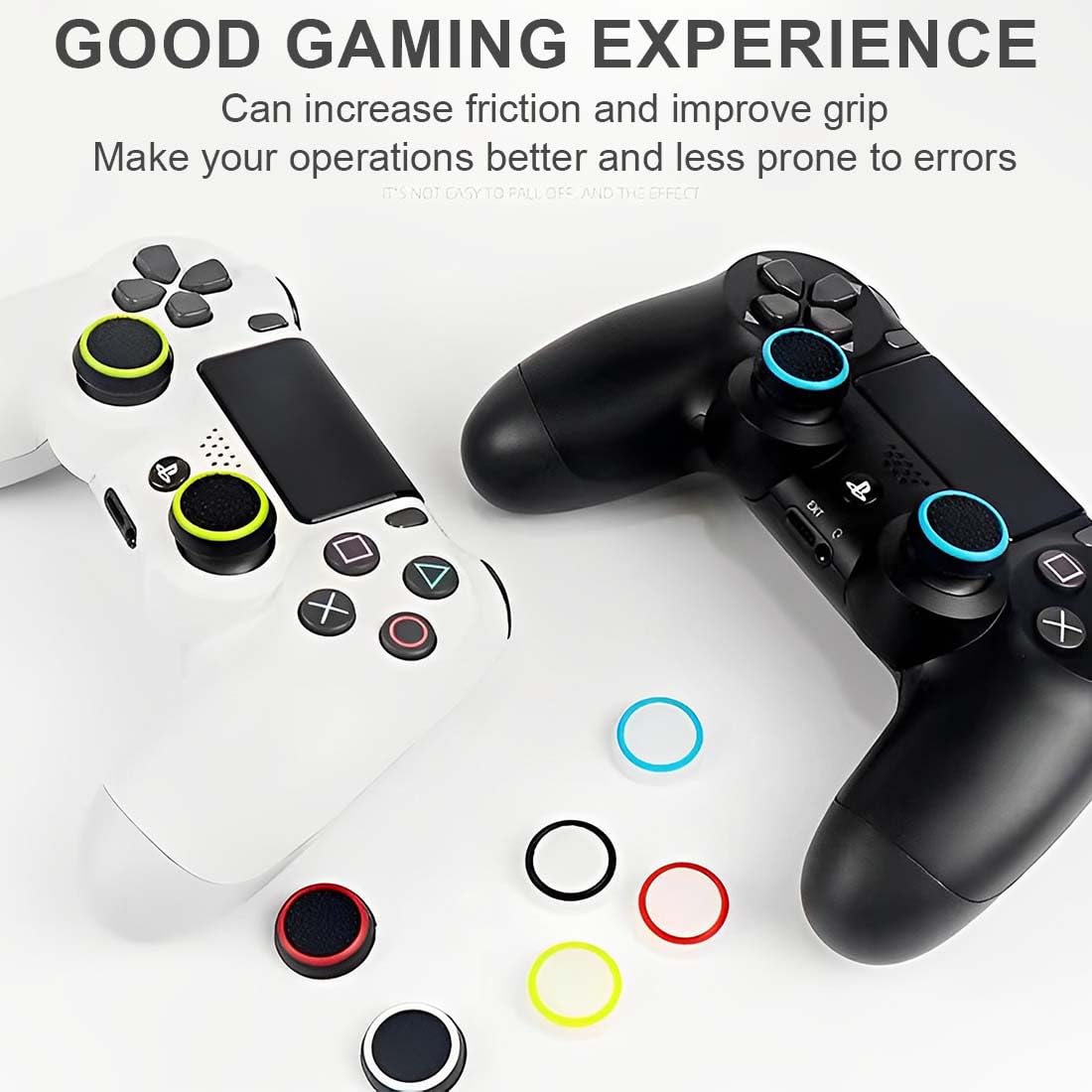 Paquete de 16 joysticks de Silicona de Repuesto, Tapas de Botones de Silicona, Tapas simuladas de Agarre de Joystick para Controladores PS5, PS4, Xbox 360, PS3