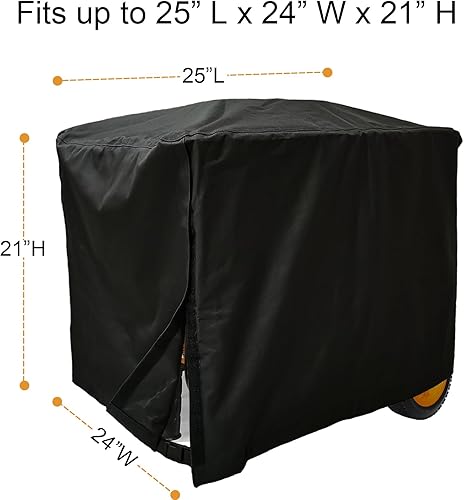 Miniatura 4 de Cubierta exterior impermeable para generador, resistente a la intemperie y a los rayos UV, cubierta de almacenamiento para generadores universales,