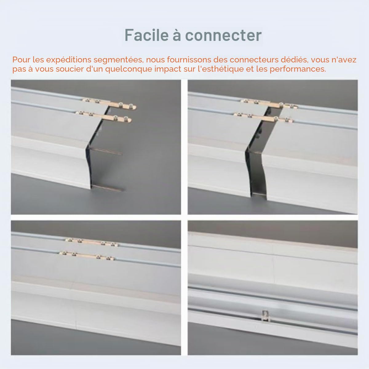 Generico Boîte à rideaux, rail de rideau double, rail déflecteur, installation murale intégrée avec rail pour rideaux, boîte de rail, poulie pour rail coulissant