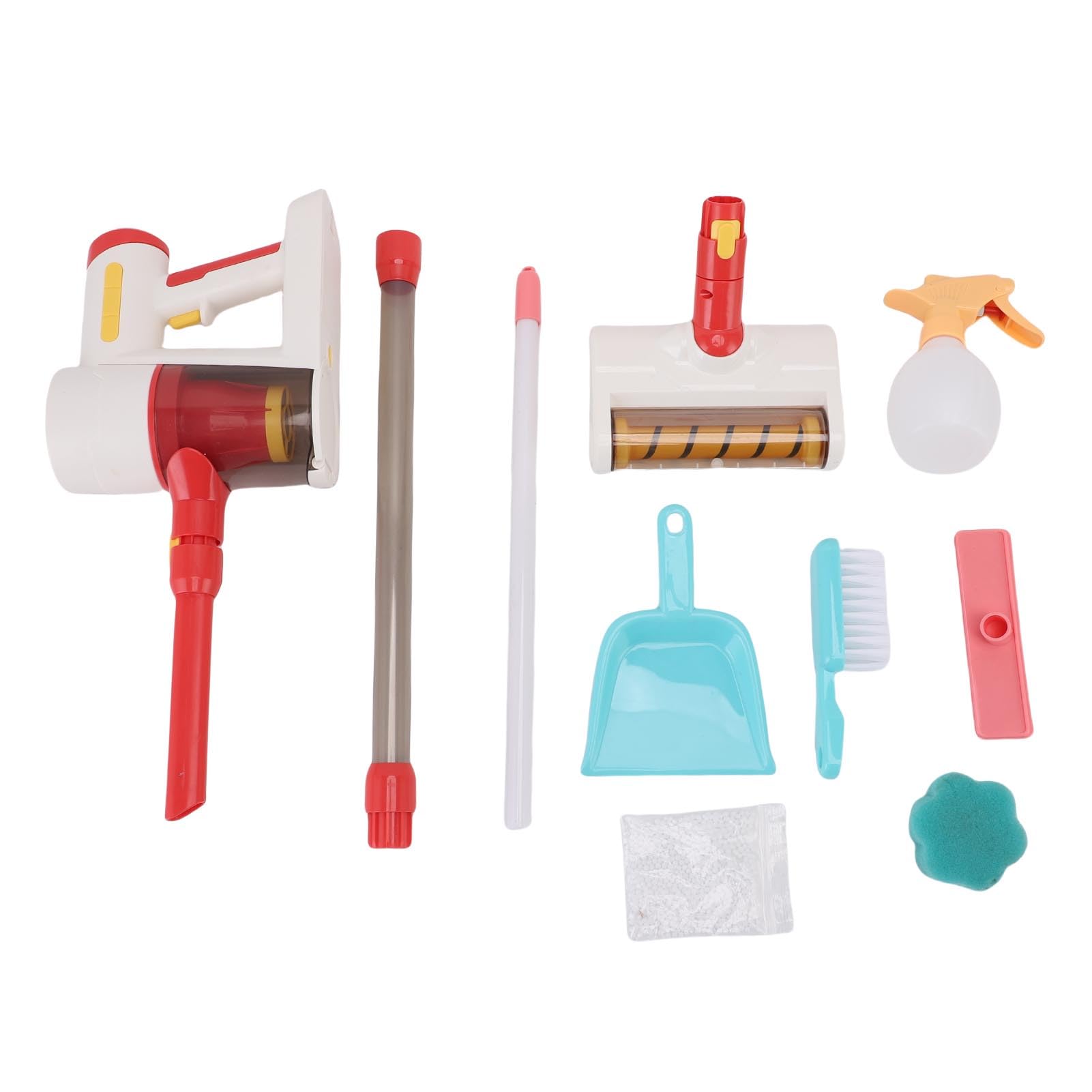 Kit di pulizia, giocattolo realistico per giochi di ruolo dai 3 anni in su, componenti elettronici in plastica