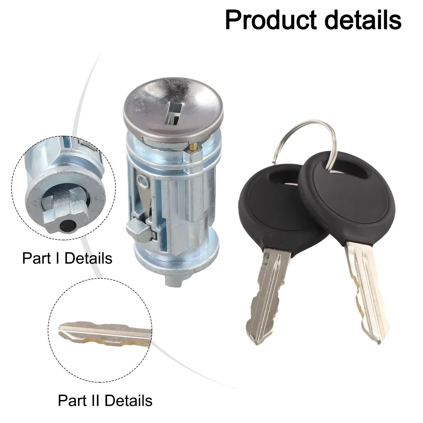 Interruptor bloqueo encendido Cilindro Cerradura Llaves Cilindro Cerradura Encendido Reparación Automóviles Compatible Con Dodge Para Dakota 2001 2002 2003 2004-2010 5018702AA 924-709