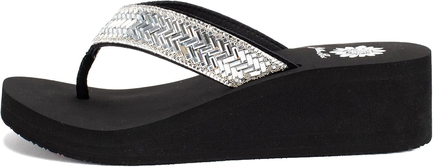 Amazon Yellow Box レディース Silvyn サンダル, クリア, 24 Yellow Box ファッションサンダル