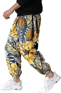 Mens Trousers Casual Print Tapered Joggers Shorts Casual Printtracksuits Leggings Elegant Dungarees Casual Out Jumpsuits Casual Print 3/4 Length Trousers Cotton with Back Pocket Casual Print