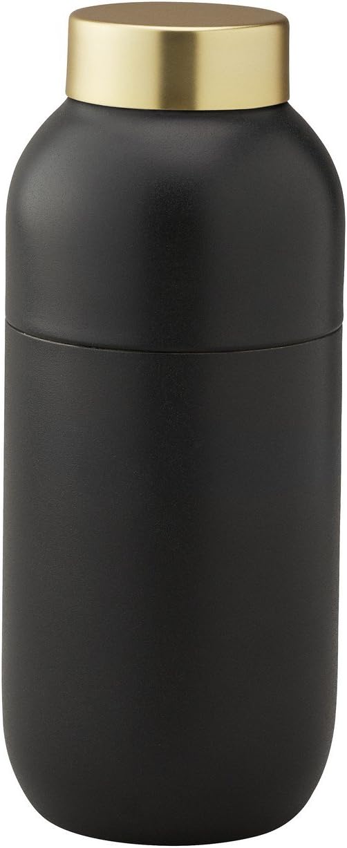 Stelton 424 Collar Cocktail Shaker 500 ml / Measuring Cup 2 & 4 cl Cotton, Black/Gold