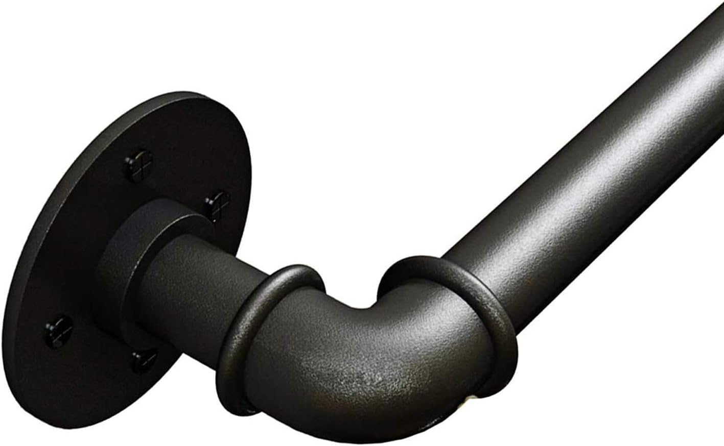 MSHAHO Retro Craftsmanship Indoor Outdoor,Staircase Handrail Guardrail Banister Support Kits, Secondary Handrails | Direct Access to Stairwell Foyer or Cellar Entrance/60Cm(2Ft) - - 