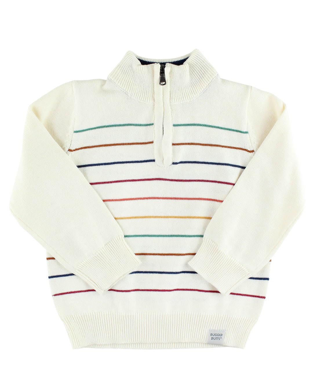 RUGGEDBUTTS Toddler Boys Pullover - Quarter-Zip Sweater